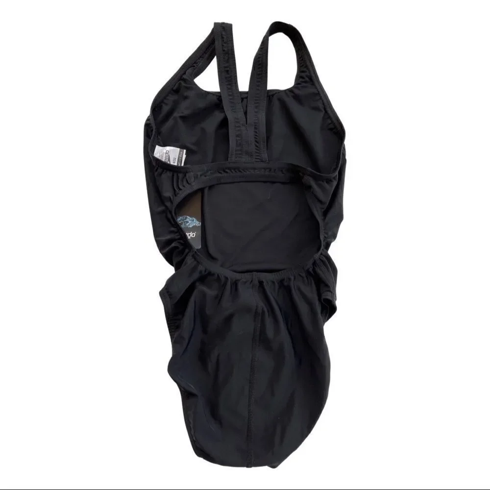 Speedo Moderate Ultraback PowerFLEX Performance Swimsuit • 32 • Black • NWT